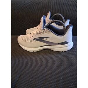Brooks Launch 8 Womens Running Shoes Grey Navy Blue Wide D 1203451D653 Size 8